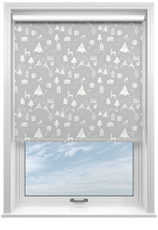 Mountain Hilltop, Nimbus Grey - Roller Blind